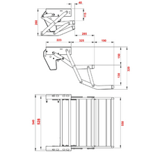 Load image into Gallery viewer, Black Double Manual Bolt on Caravan Step-Kumpl