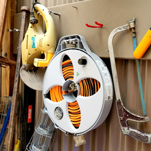 Lade das Bild in den Galerie-Viewer, Schlauchaufroller schmal mit 15M Trinkwasserschlauch - Grau