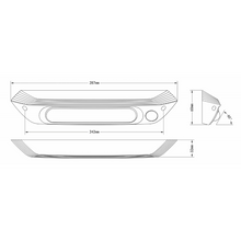 Load image into Gallery viewer, Black Dual Led (white/amber) Awning Light With Switch 287mm-Kumpl