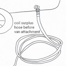 Lade das Bild in den Galerie-Viewer, Schlauchaufroller schmal mit 15M Trinkwasserschlauch - Grau