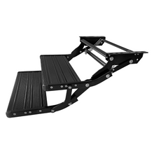 Load image into Gallery viewer, Black Double Manual Bolt on Caravan Step-Kumpl