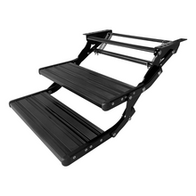 Load image into Gallery viewer, Black Double Manual Bolt on Caravan Step-Kumpl