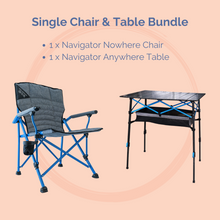 Load image into Gallery viewer, Camping Single Chair & Table Bundle - KUMPL