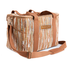 Load image into Gallery viewer, Wandering Folk Kühltasche Ochre | Boho, Wasserdicht ; Farbe: Braun ; Gestreift