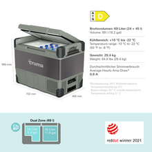 Lade das Bild in den Galerie-Viewer, Truma Cooler C69 DZ (69 Liter) Caravan und Camping Kühlbox  - Kumpl