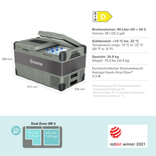 Lade das Bild in den Galerie-Viewer, Truma Cooler C96 DZ (95 Liter) Caravan und Camping Kühlbox  - Kumpl