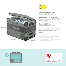 Lade das Bild in den Galerie-Viewer, Truma Cooler C60 (59 Liter) Caravan und Camping Kühlbox  - Kumpl