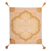 Load image into Gallery viewer, Wandering Folk Picknickdecke Wild Peach | Boho, Wasserdicht ; Farbe: Peach, Rosa ; mit orientalischen Muster; Produktfoto Ausgebreitete Decke