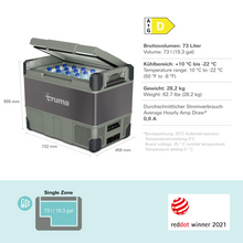 Lade das Bild in den Galerie-Viewer, Truma Cooler C73 (72 Liter) Caravan und Camping Kühlbox  - Kumpl