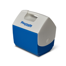 Lade das Bild in den Galerie-Viewer, Playmate Elite 6L Kühlbox. praktisch. Perfekt für Camping und Caravaning. Farbe: Blau. Igloo. Produktbild seitlich