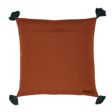 Load image into Gallery viewer, Wandering Folk Hanf Kissenbezug Evergreen Tile | Boho - Kumpl