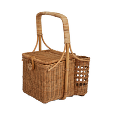 Lade das Bild in den Galerie-Viewer, Wandering Folk Lovers' Picknickkorb | Boho ; Vintage Korb ; Flechtkorb
