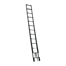 Lade das Bild in den Galerie-Viewer, 3.8m black telescopic ladder-Kumpl
