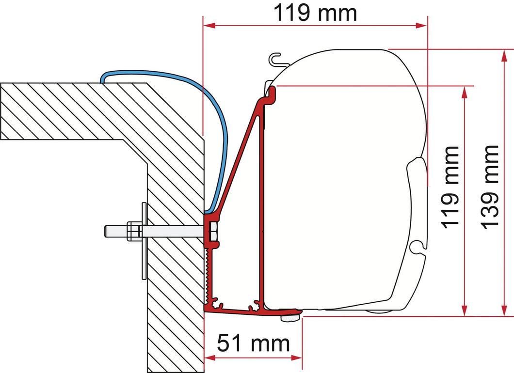 Adapter Rapido Series 6, 350 cm (S)