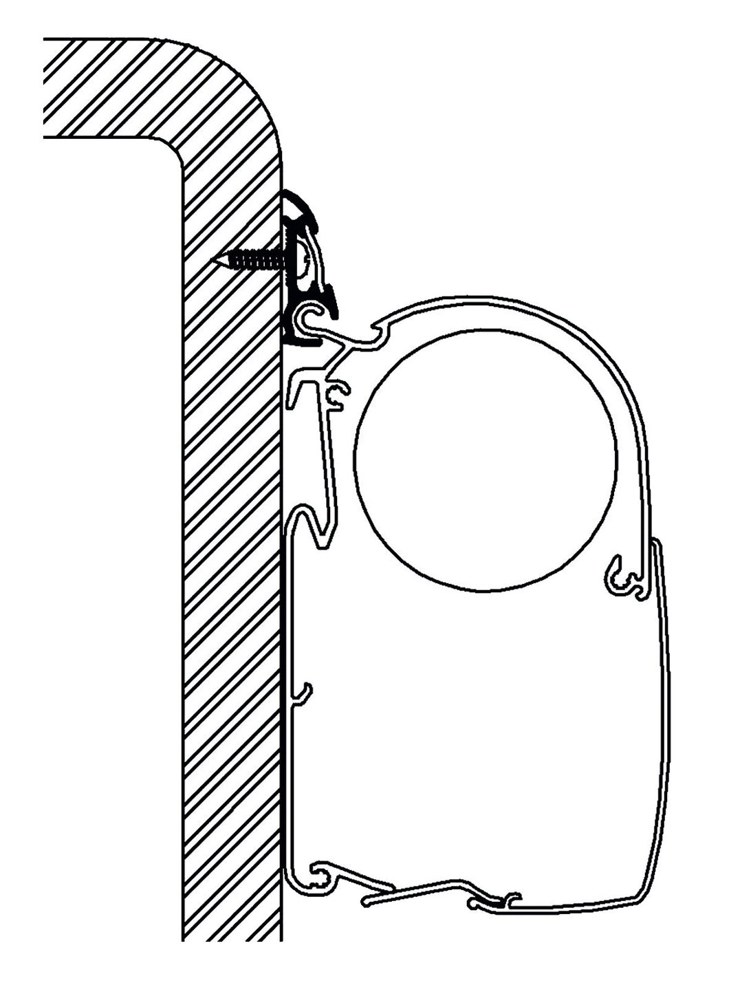 Luxury rail profile 600 cm (S)