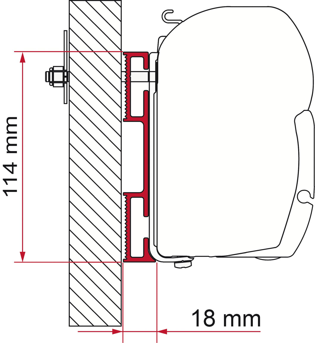 Adapter D, 8 cm