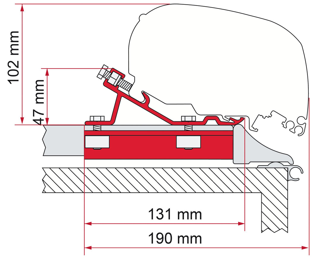 Adapter Fixing-Bar F80-F65