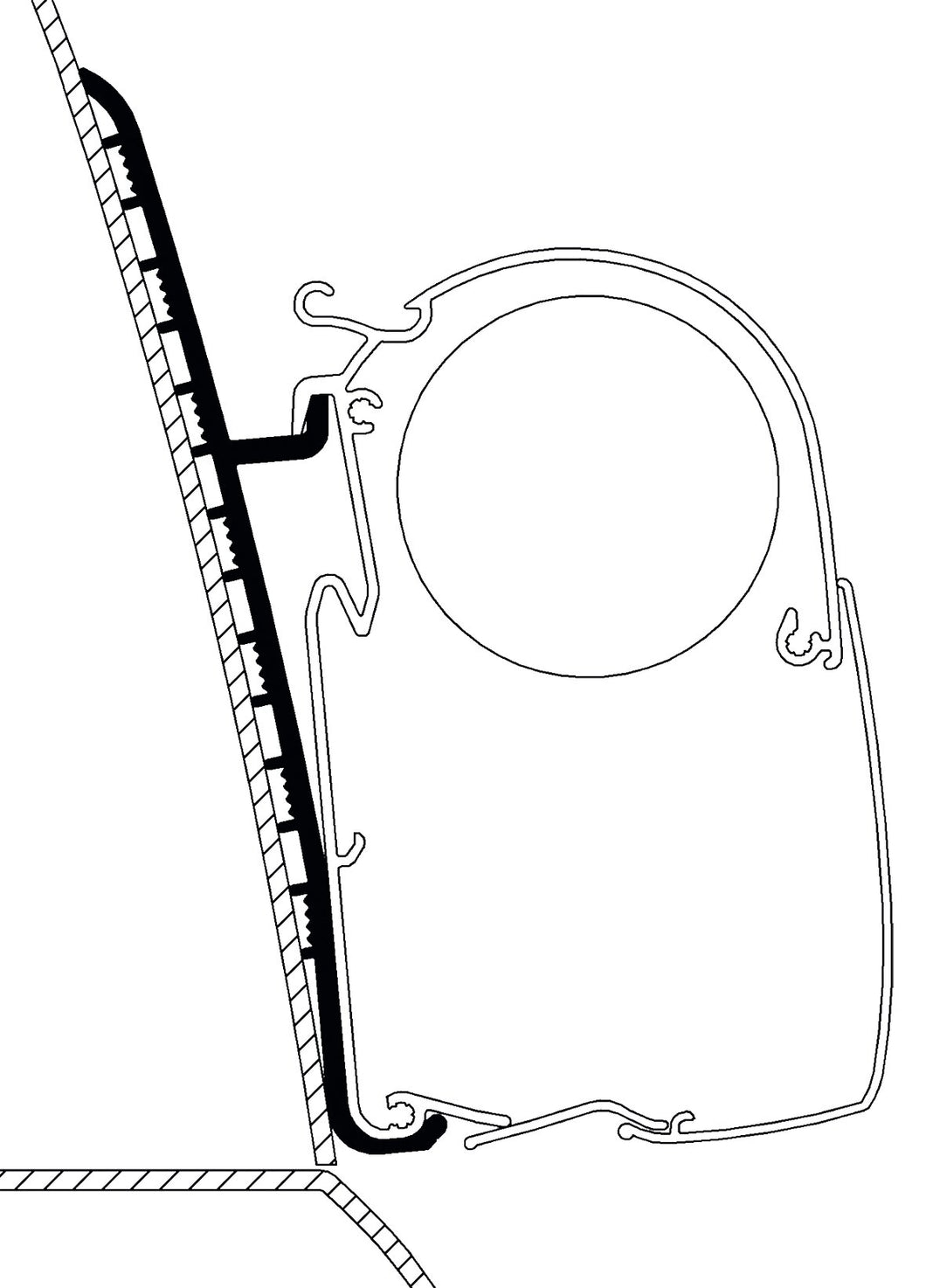 Adapter Renault Master high roof, 2 pcs.