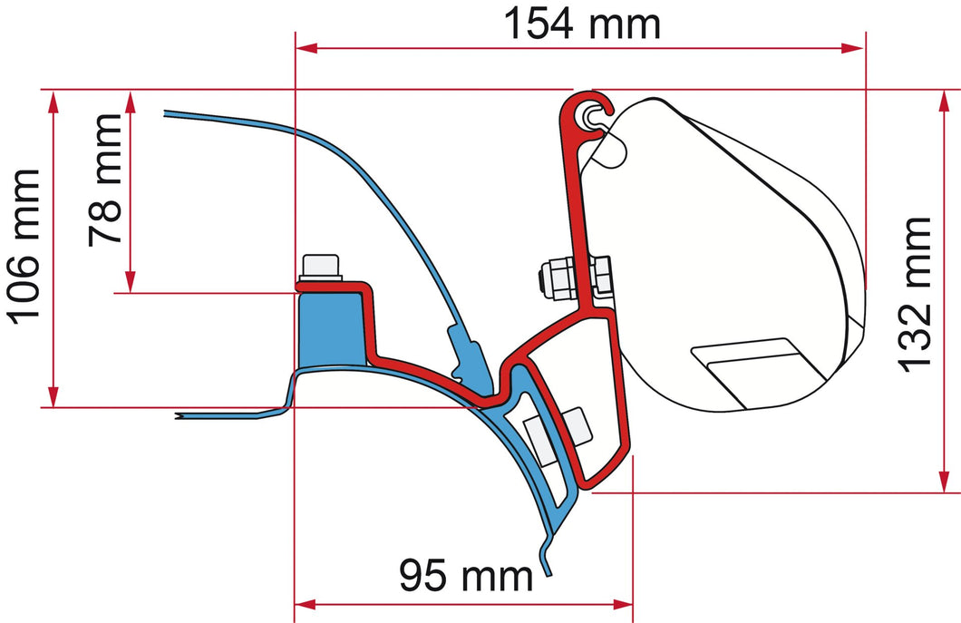 Adapter F35 VW T5 California