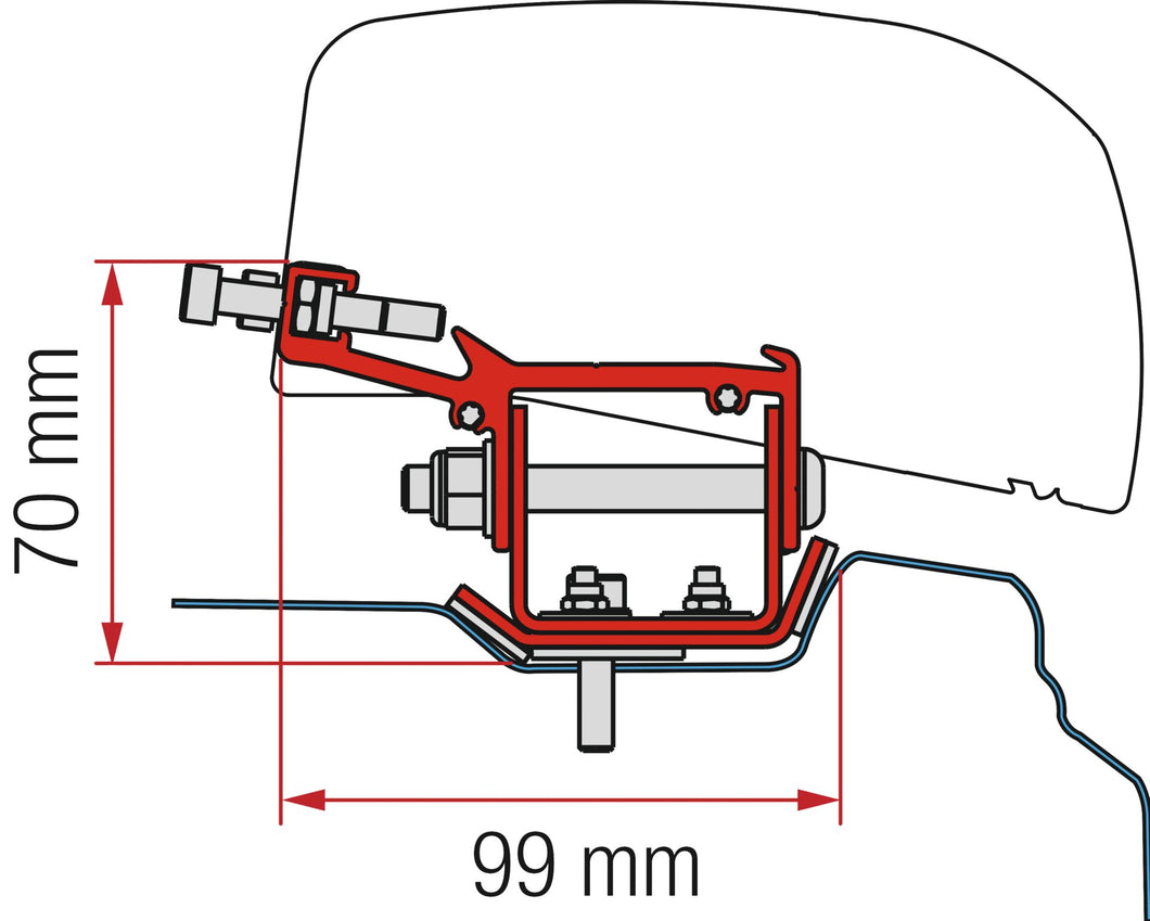 Adapter F40 Kit Renault Trafic L2 from 14