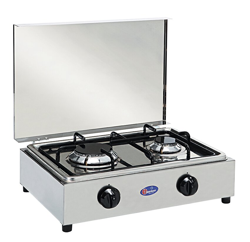 Two-burner gas stove 50 mbar