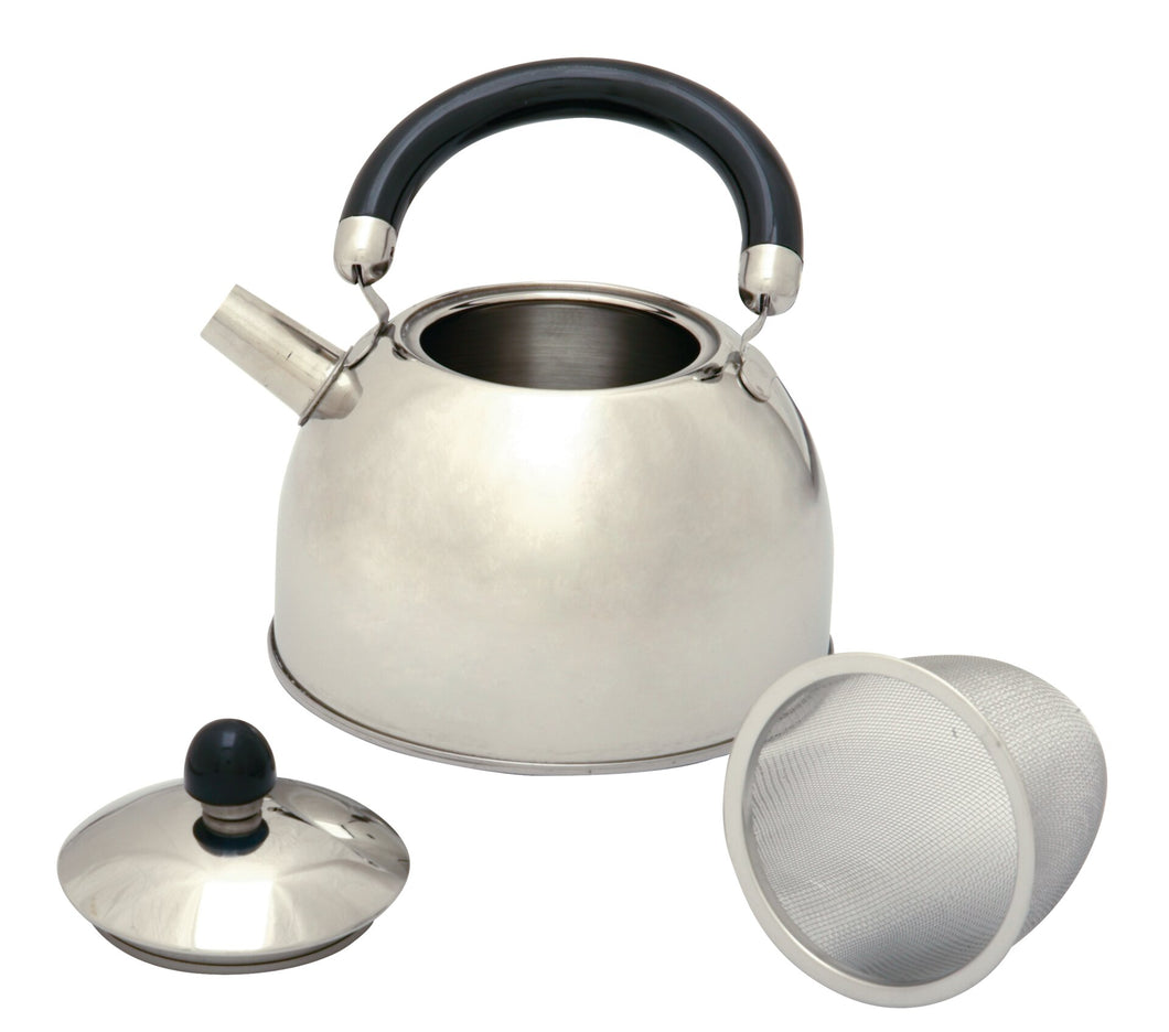 Kettle with tea strainer