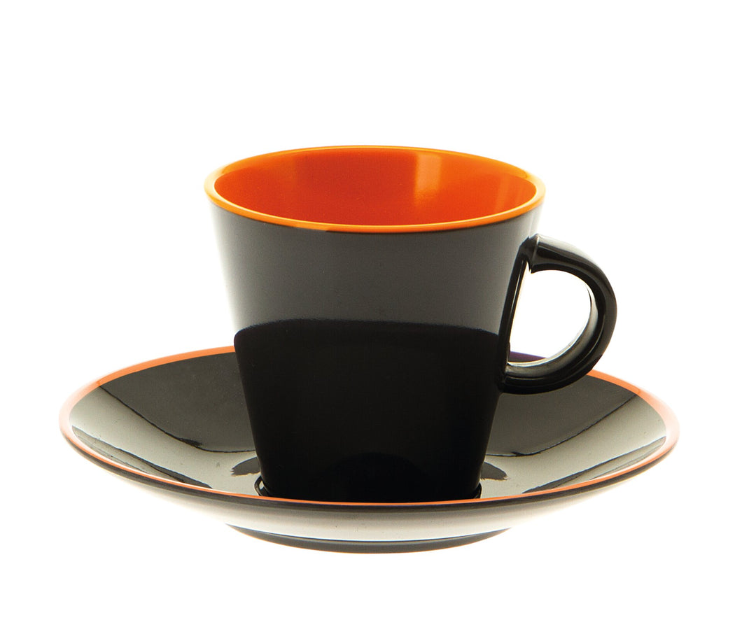 Espresso-Set grau-orange (R)