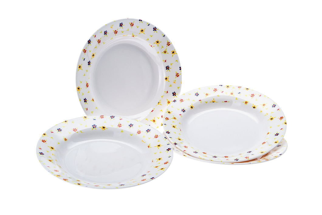 Soup plate RAINBOW FLOWERS 4 pcs (R)