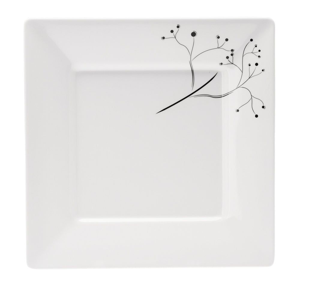 QUADRATO BLACK PEARL (R) dinner plate