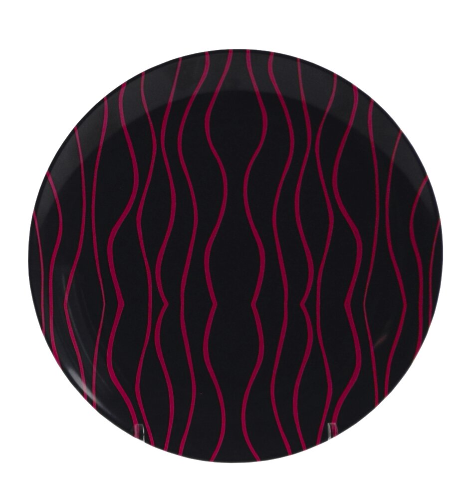 Dinner plate gray-blackberry (R)