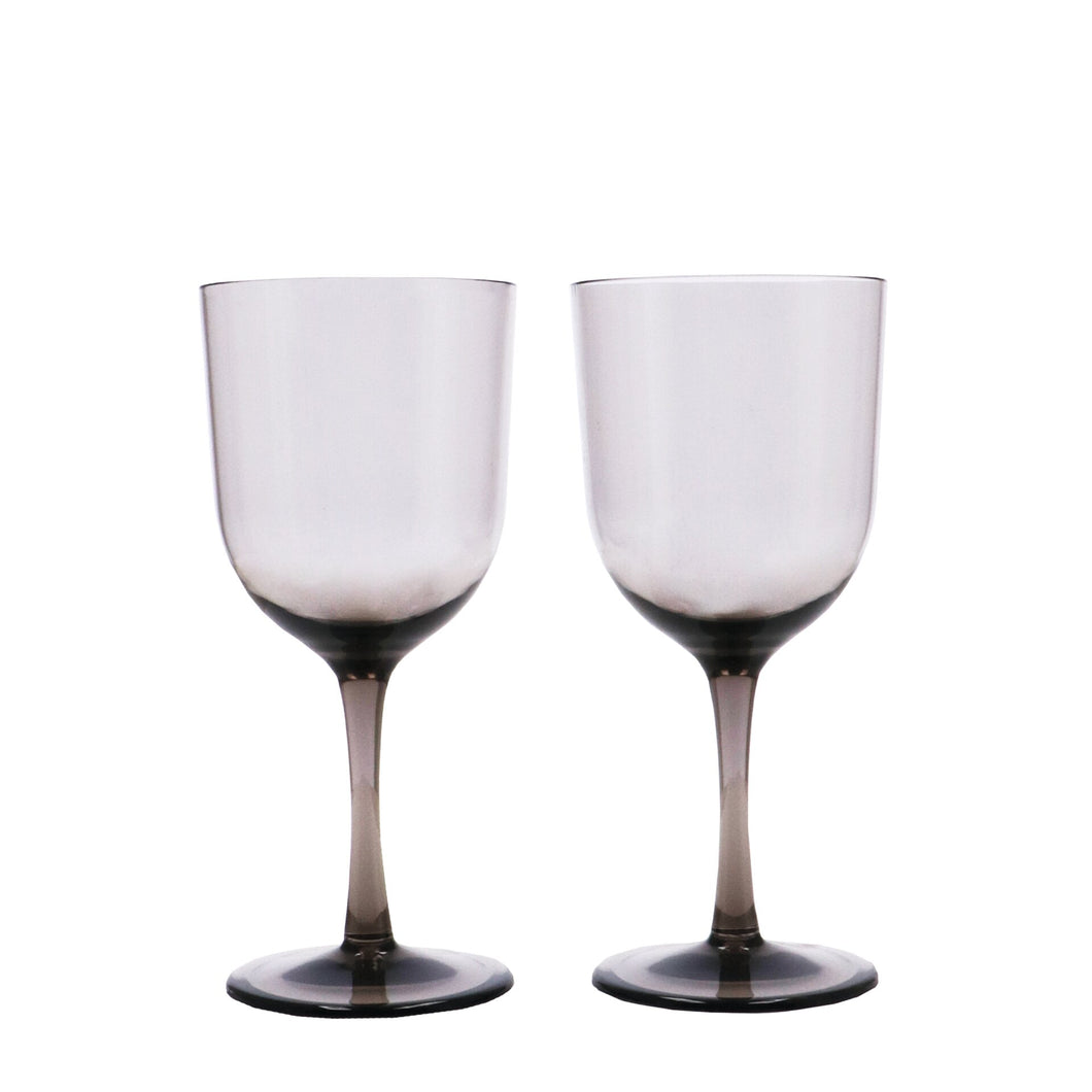 Wine glass FERIA smokey set of 2