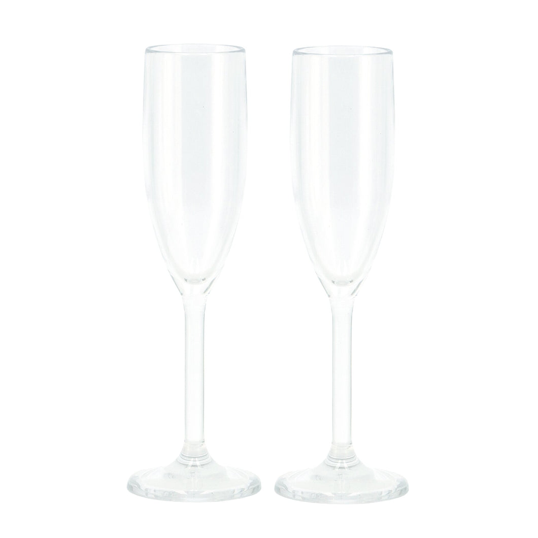 Champagne glass FERIA clear set of 2