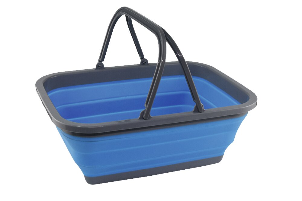 Foldable wash bowl blue