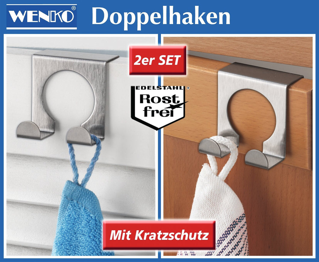 Küchendoppelhaken Edelstahl