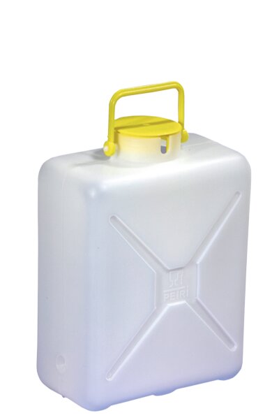 Wide-neck canister 14 l with cut-out