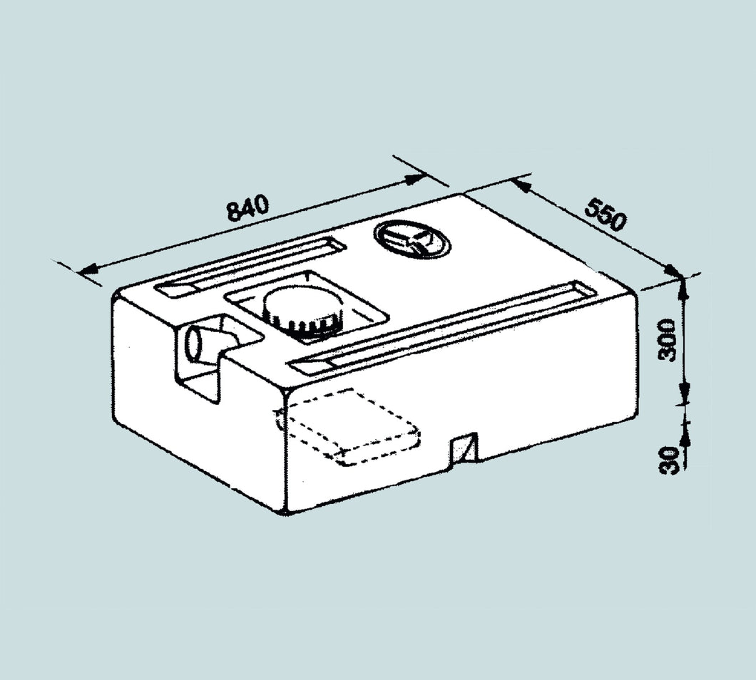 Wassertank 130 l