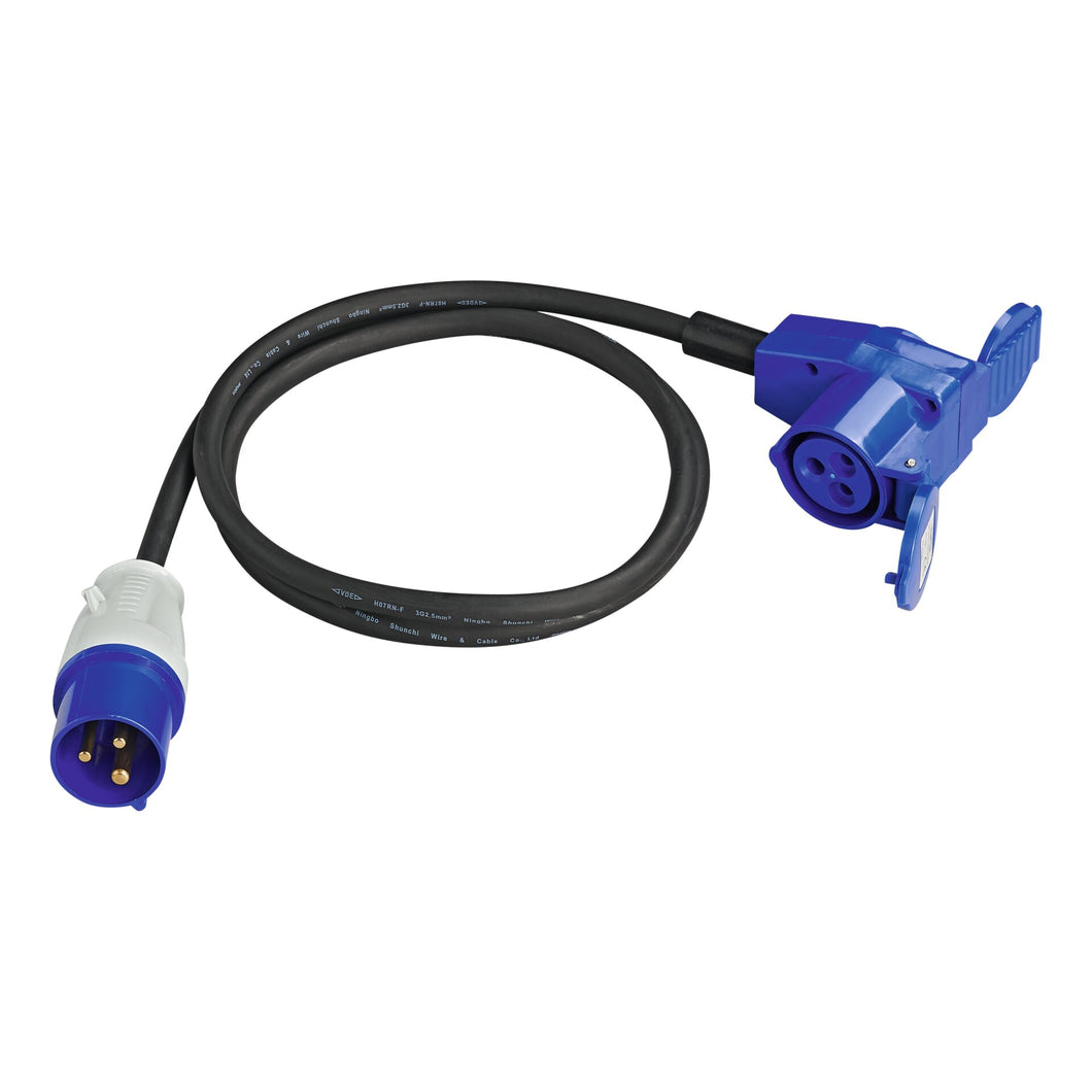 Adapter cable CEE plug W-coupling