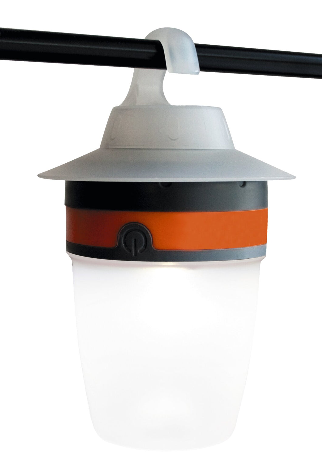 LED camping light CAP gray-orange