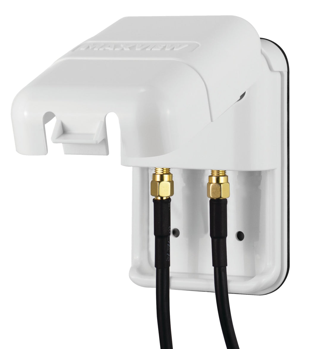 Outdoor socket outlet Internet 2xSMA