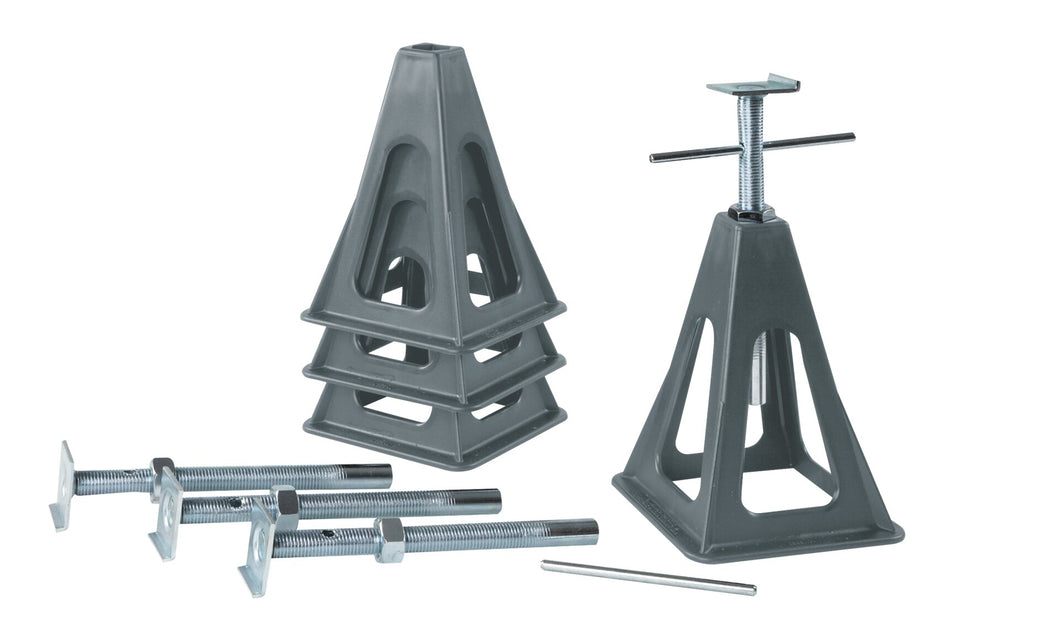 Plastic support stand set