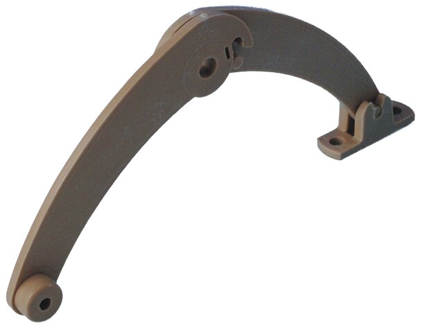 Hinged tall plate light brown