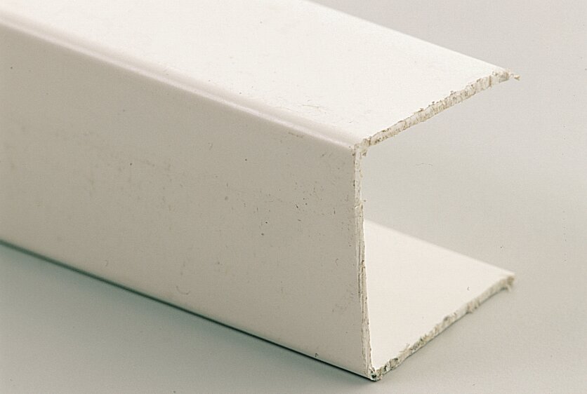 Furniture plastic profile 275 cm white 20 mm