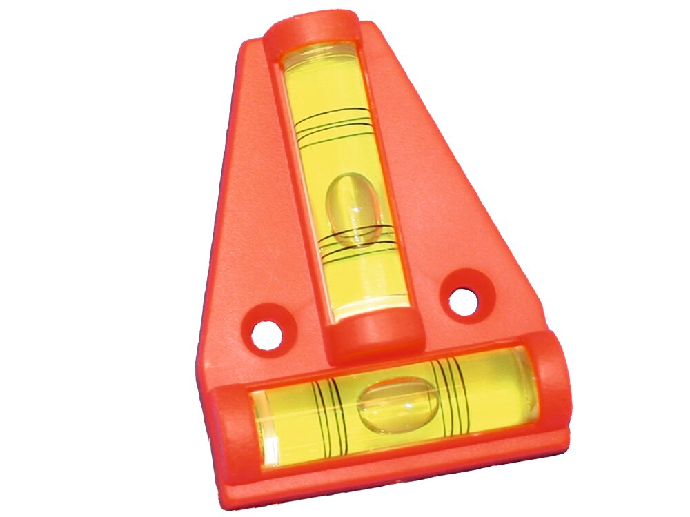 Triangular caravan spirit level