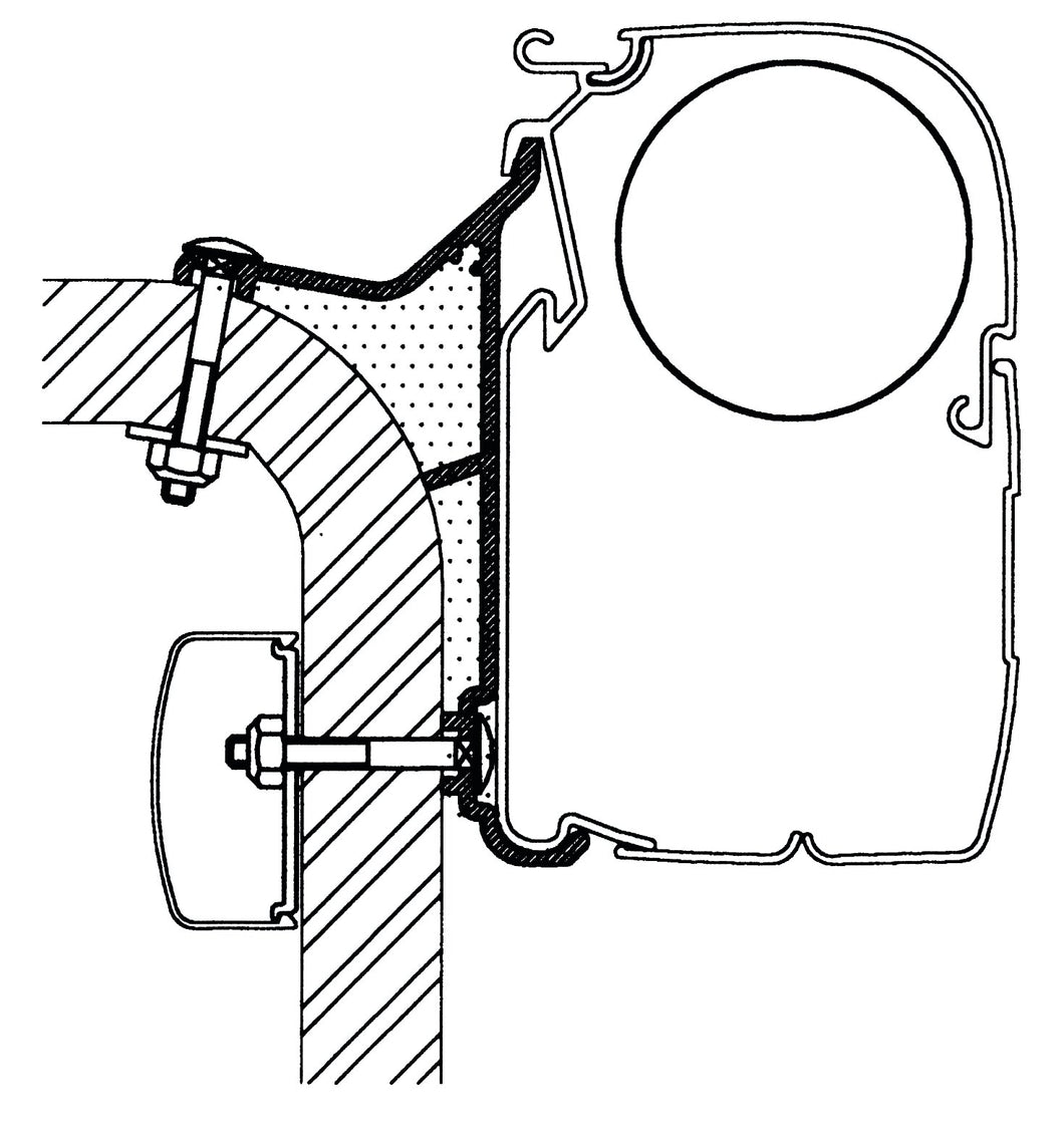 Adapter Hymer B2-Class, 350 cm (S)