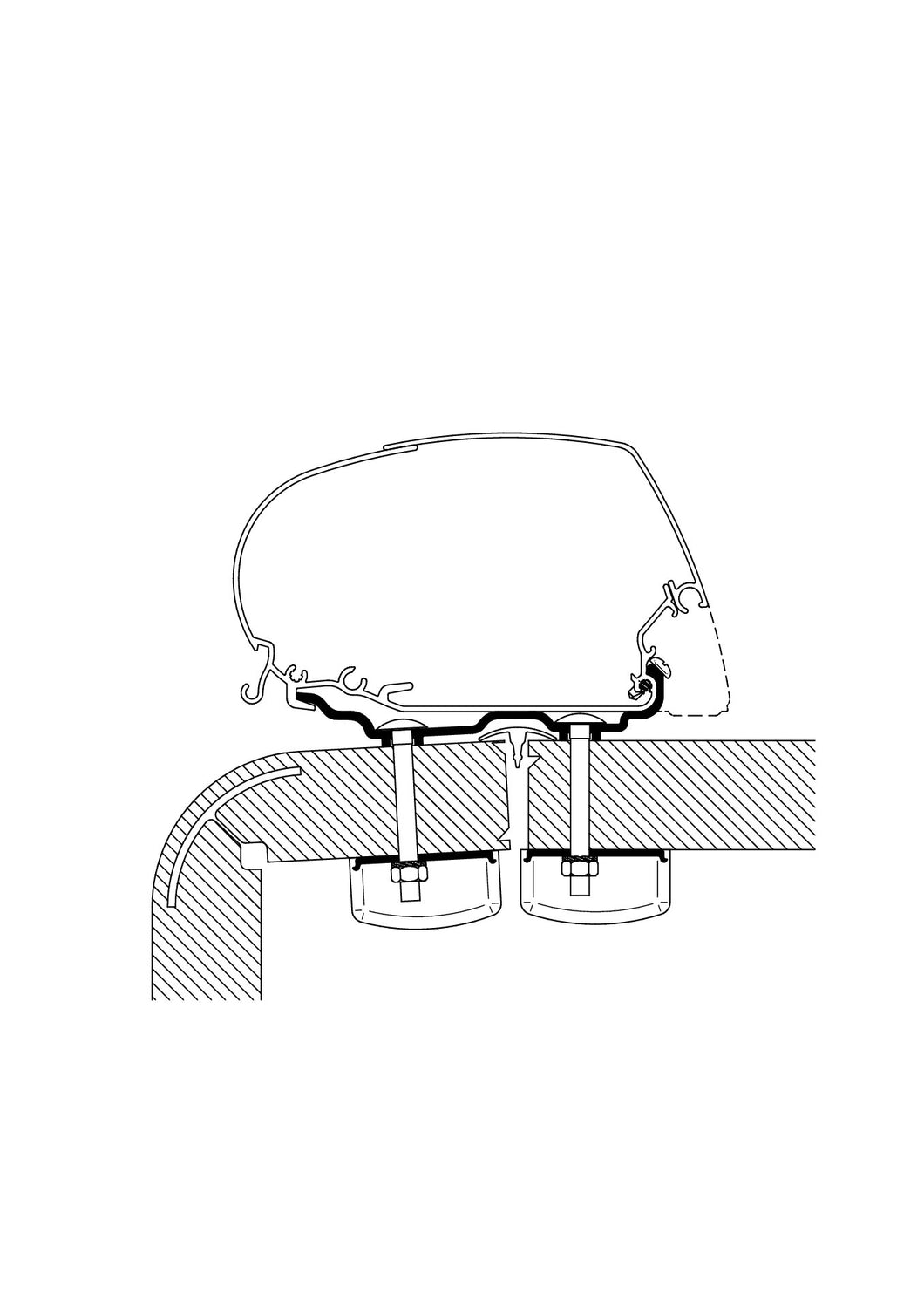 Adapter Hymer 2016, 300 cm (S)