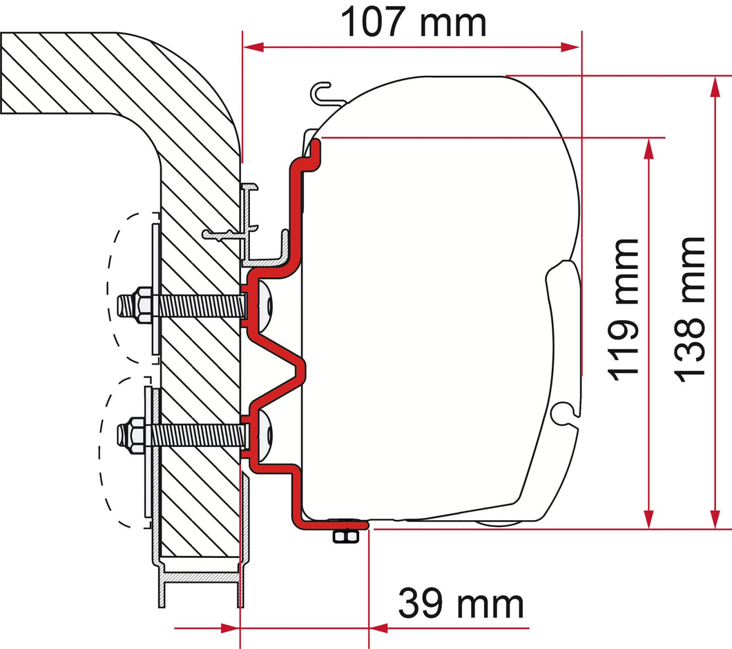 Adapter HymerCamp 300 cm (S)