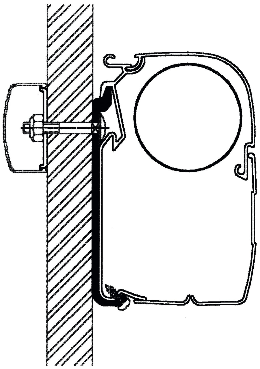 Flach-Adapter Serie 5, 350 cm (S)