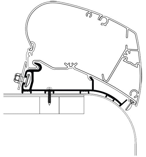 Adapter Hymer Roof-Nova 400 cm (S)