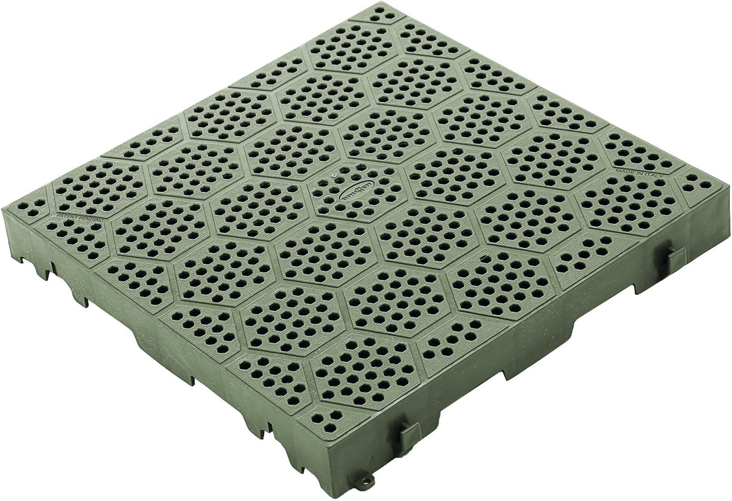 Plastic grating DECK-FIT green