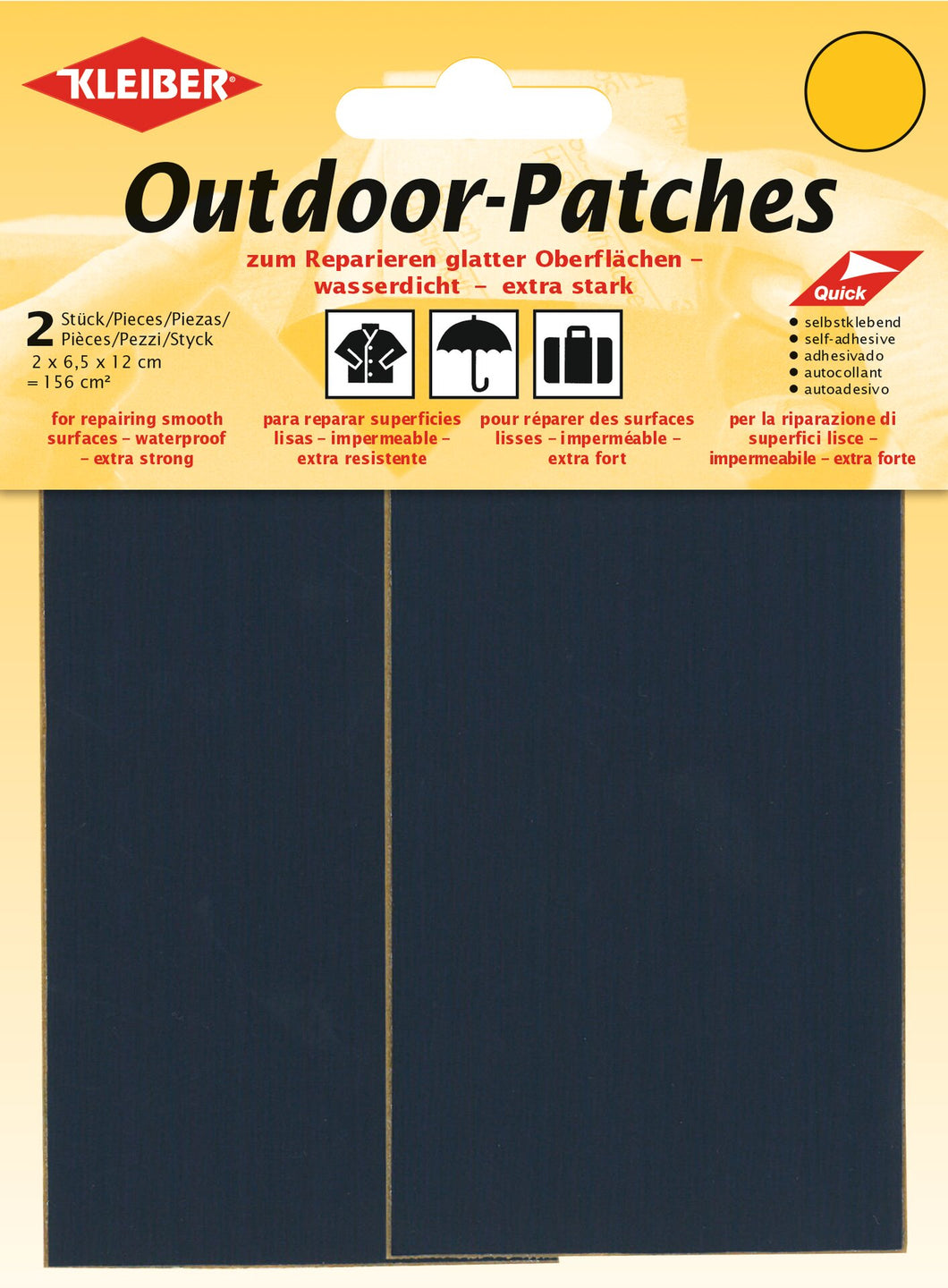 Outdoor-Patches, Fb. Dunkelblau